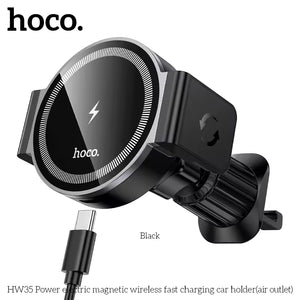 HOCO AIR OUTLET CAR HOLDER 2 IN 1 MAGNETIC & CLAMP FIXATION HW35