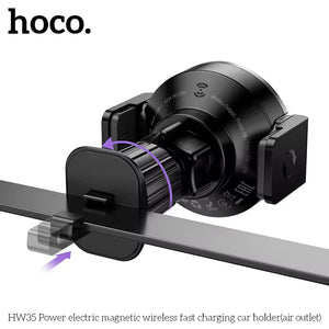 HOCO AIR OUTLET CAR HOLDER 2 IN 1 MAGNETIC & CLAMP FIXATION HW35