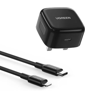 Ugreen 20w usb-c Pd Fast charger with 1m lightning cable