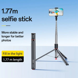 YESIDO SELFIE STICK HIDDEN PHONE STAND BT REMOTE SELFIE STICK  TRIPOD LAND AND OPEN SF30