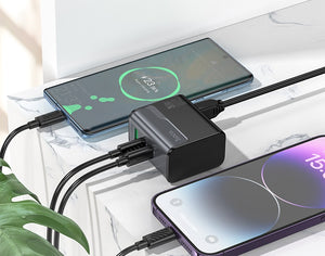 HOCO THREE PORTS CHARGER OUTPUT MAX 70W CS76A