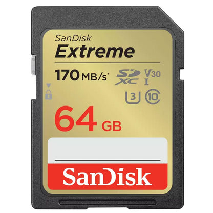 Sandisk Extreme Sdxc Uhs-I card up to 170mbs