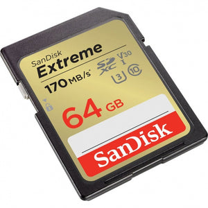 Sandisk Extreme Sdxc Uhs-I card up to 170mbs