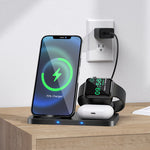 HOCO 3-in-1 wireless fast charger cw33 - Main Image