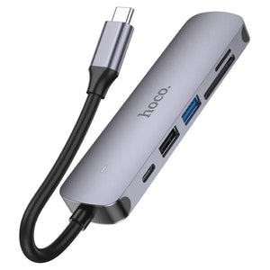 HOCO USB-C MULTIFUNCTION ADAPTER 6 IN 1 (USB-C 100W) HB28