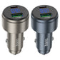 HOCO CAR CHARGER DUAL PORT HIGH POWER  63W WITH CABLE USB-C TO USB-C 1M Z57B