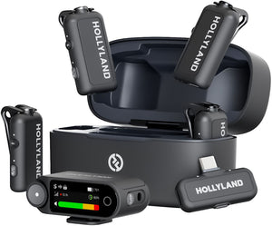 Hollyland Lark Max 2 Wireless Lavalier Microphone System Combo 4-person