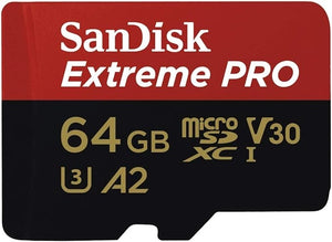 Sandisk Extreme pro micro sdxc uhs-I card with adapter U3 A2 v30 200mg/s