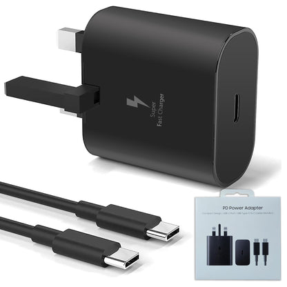 SAMSUNG 25W PD COMPACT POWER ADAPTER  WITH Usb-c CABLE