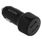 PORODO blue DUAL USB CAR CHARGER 2.4A CODE D