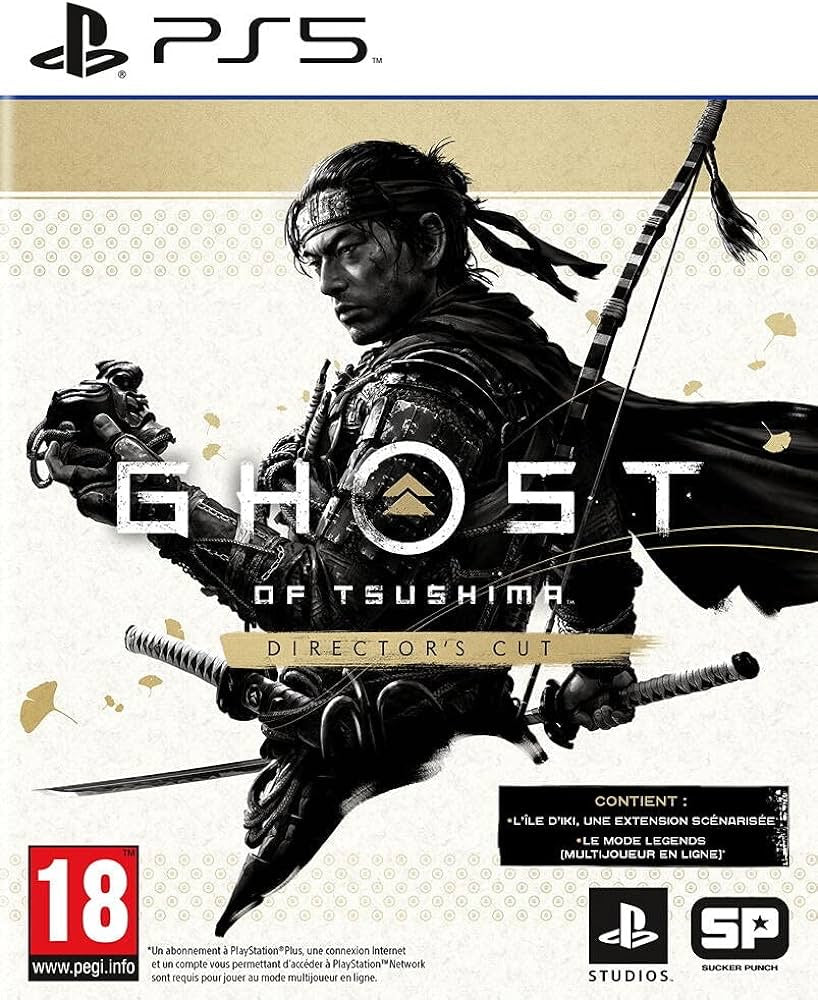 SONY ps5 Cd Ghost of Tsushima Directors cut video game