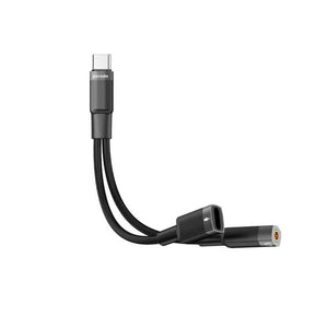 Porodo type-c connector audio & charge adapter