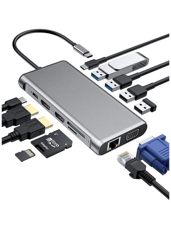 Ncts 12 in 1 usb-c ti hdtv multifunction adapter