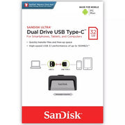 SANDISK ULTRA DUAL DRIVE USB TYPE-C FLASH DRIVE