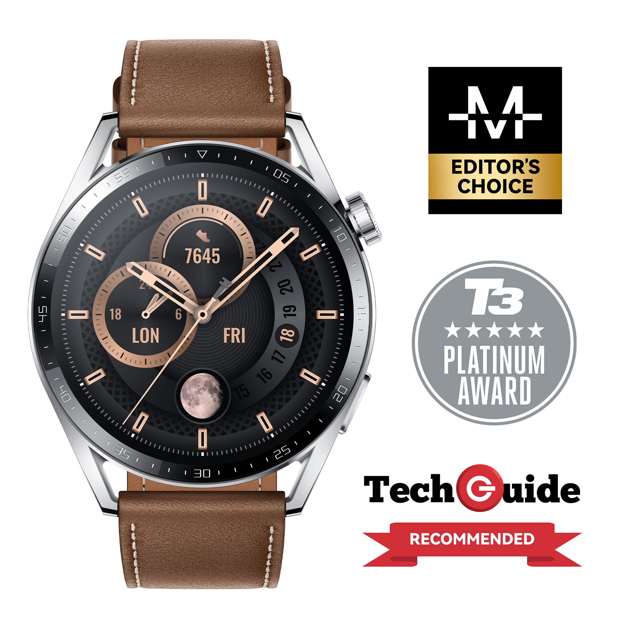 HUAWEI WATCH GT 3 46mm ブラウンレザー HUAWEI WATCH GT 3 46mm スマートウォッチ