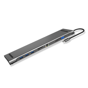 USB C ULTRA SLIM DOCK 10 PORT 6204