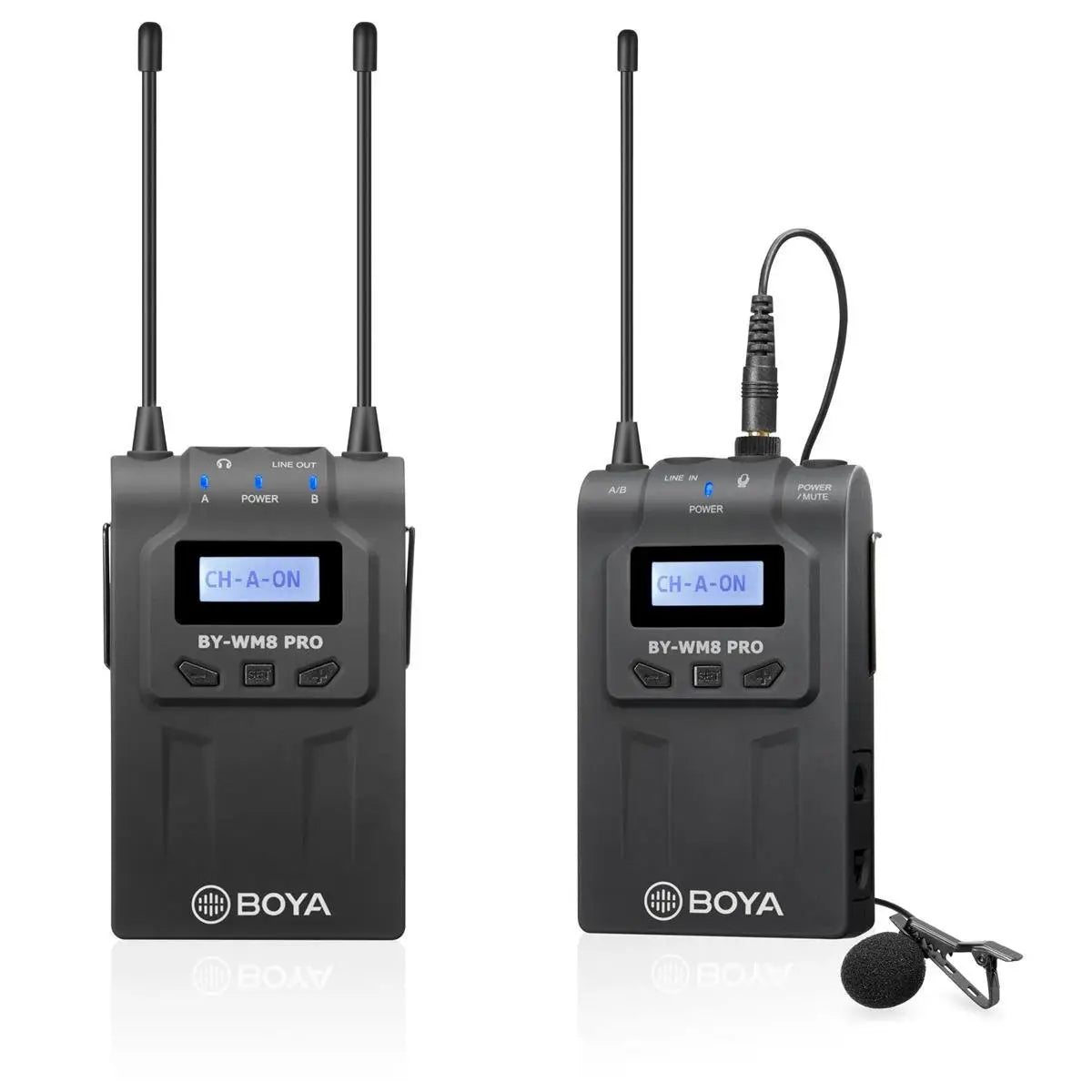 BOYA UHF Dual-Channel Wireless Microphone System BY-WM8 PRO-K1