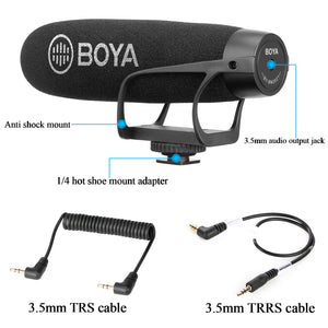 BOYA SUPER-CARDIOID SHOTGUN MICROPHONE BY-BM2021